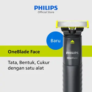 [SALE 10.10] Philips OneBlade QP1424/10 Pencukur & Penata Jenggot Hybrid Elektrik