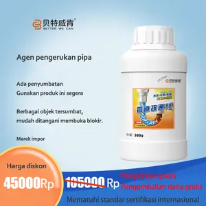 Betterwecan Agen Pengerukan Pipa Bubuk Pembersih Pipa Air Tersumbat Rumah Tangga