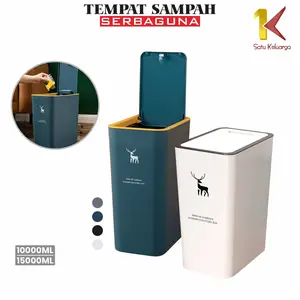 [COD] SK C958 Tempat Sampah Plastik Putih Serbaguna dengan Klik Otomatis