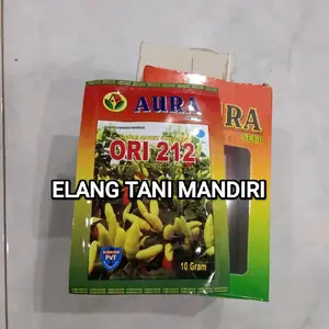 Benih Bibit Cabai Rawit ORI 212,Disukai Pasar Tahan Penyakit , VIDEO PANEN isi 10 Gram. KADALUARSA TERBARU 2027 Aura Seed