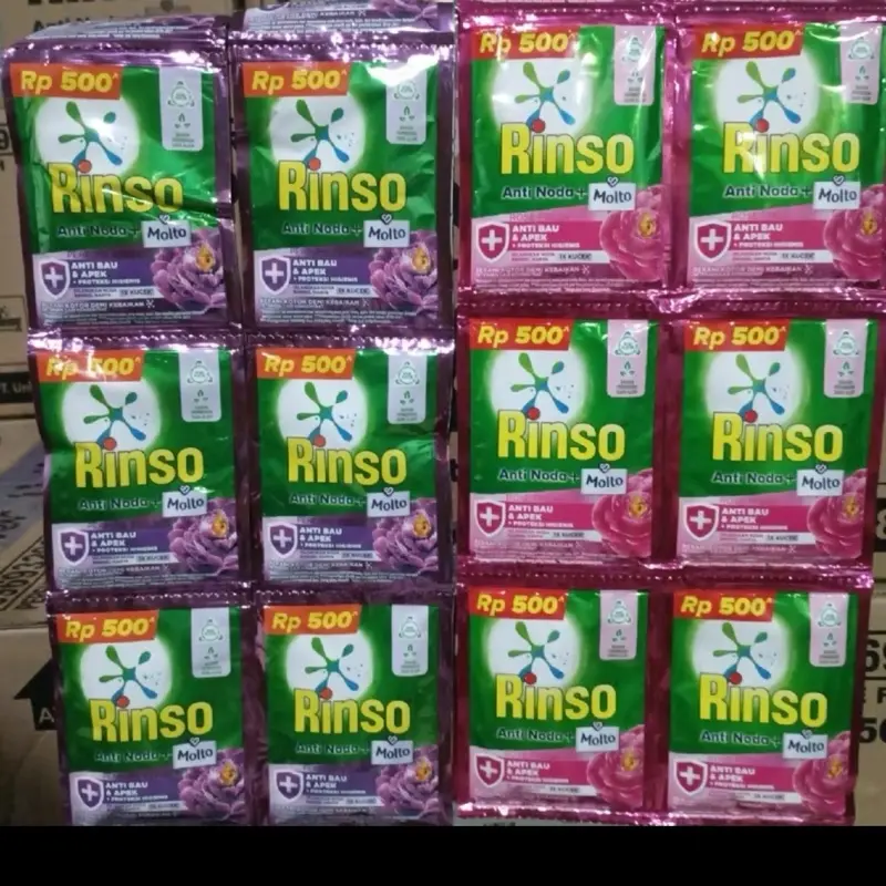 72pcs Rinso Cair Kemasan 18ml ecer 500