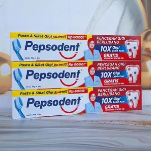 Terbaru Pepsodent Pasta Gigi 3 Pcs 75gr & Sikat Gigi Brilian 3 pcs Dalam Kemasan Bersihkan Mulut Gusi
