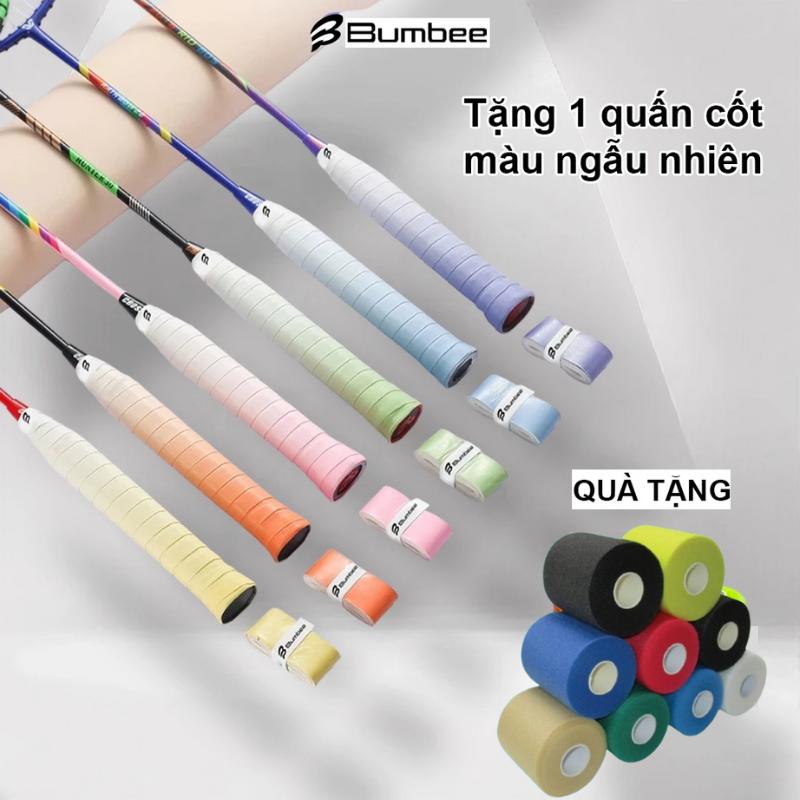 COMBO Quấn Cán Vợt Loang Màu Bumbee AS005 Cao Su Non 2 lớp Êm Tay,Bám Tay – Đẹp Độc Lạ, Cầm Là Ghiền Túi Zip Vỉ 10c Tiện Lợi
