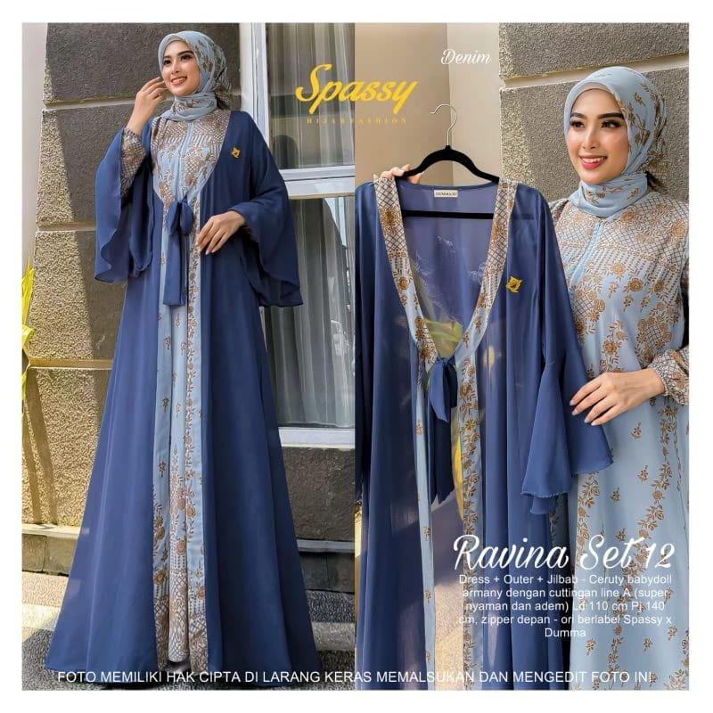 Ravina set  / Ravina set 2/ Ravina set 4 / Ravina 11 / Ravina set 12 / Ravina set 13 / Ravina set 15 / Ravina set 16 / gamis set hijab 3
