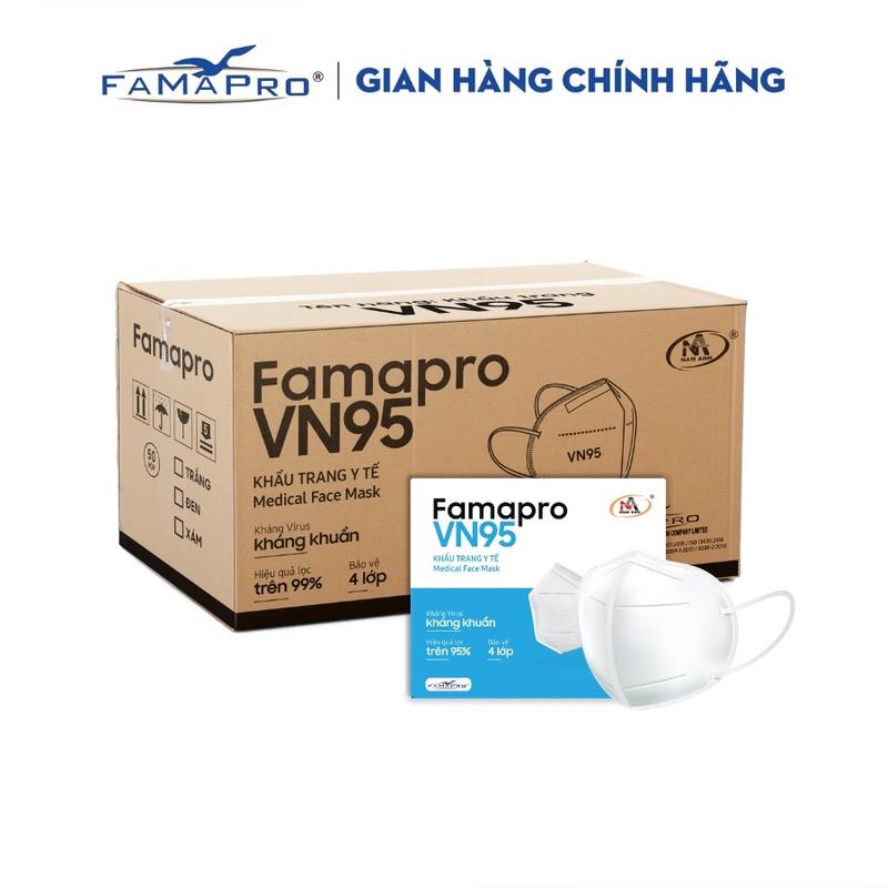 Thùng 500 cái khẩu trang VN95 Famapro khẩu trang 5 lớp N95 Famapro khautrang n95 khau tran vn 95