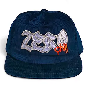 Topi Skena Corduroy Snapback original anggona apparel - warna Navy-outfit skena full tag Elegan