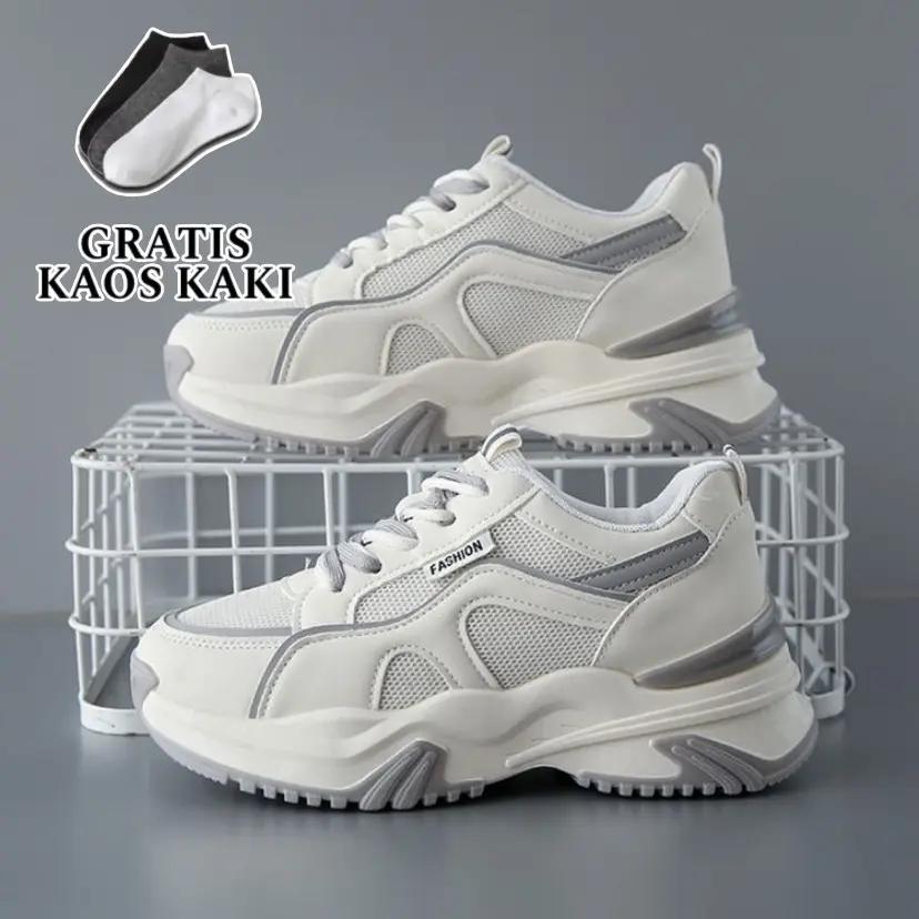 AS Sepatu Sneakers Wanita ALUKA Sepatu Kasual Wanita Sneaker Korea Round Toe