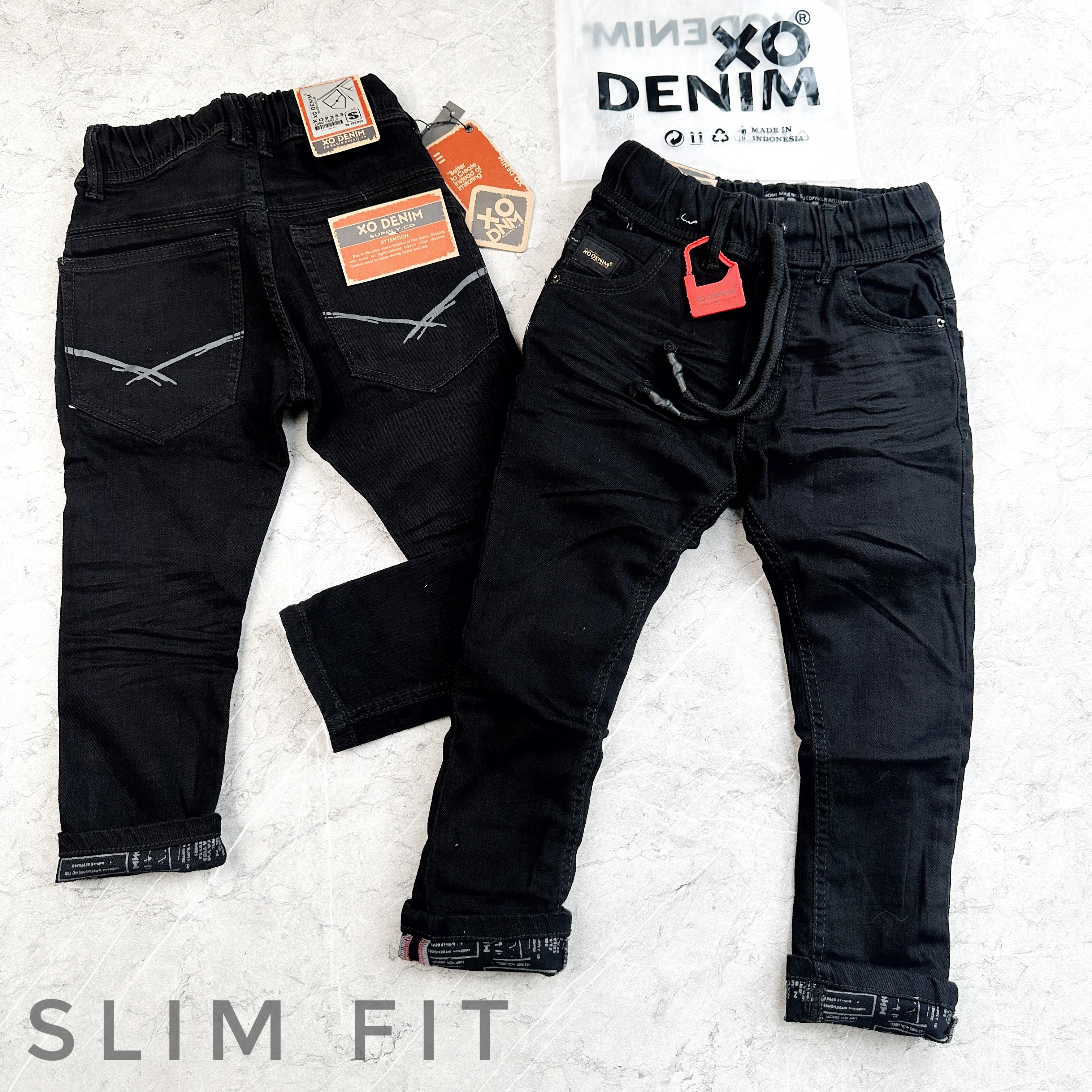 GREY 1-5 Tahun XO Denim STICK BALIK Celana Jeans Panjang Anak Laki-Laki Skinny/Slim Fit BY XO DENIM JKT KIDS CHOICE