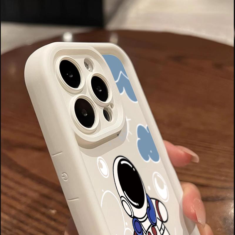 Casing Hp OPPO A7 OPPO A5s OPPO A12 OPPO A12S A11k Case silikon anti drop astronot skateboard Casing ponsel HP imut kartun Softcase Kesing 7