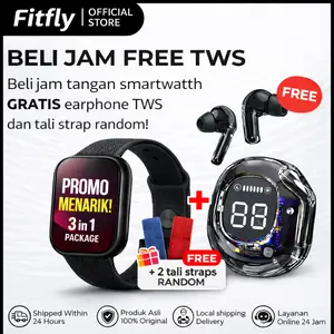 Fitfly jam tangan smartwatch wanita ,smartwatch pria, jam tangan couple Beberapa mode olahraga, pemantauan detak jantung, dan menjawab panggilan telepon sekali klik Bergaransi 12bulan Original 100%