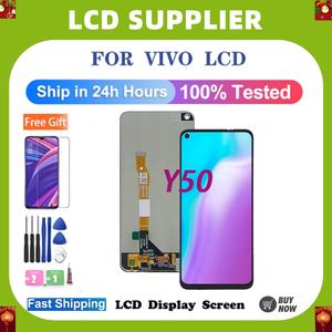 For Vivo  Y50 LCD Phone Display Touch Screen Digitizer Replacement,Free gift of protective film tools and glue,Cellphone Accessory Installation, Smartphone Device.