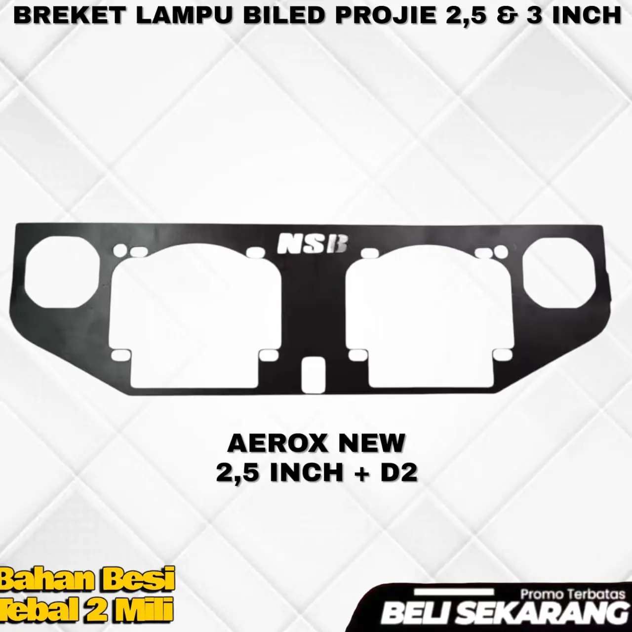 BREKET BILED-AEROX NEW 2,5 INCH