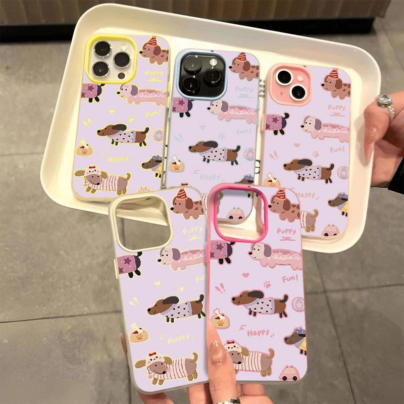ins Chó Chihuahua dễ thương in hoa chống rơi ốp lưng bảo vệ điện thoại cho iPhone 18/17/16/15/14/13/12/11/Pro/Pro Max/X/XR/XS/XS Max,14/15/16 Plus,17 Air.