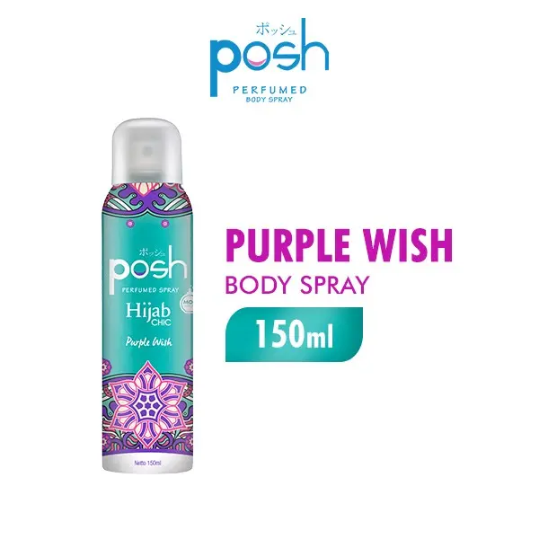 Posh Hijab chic Purple wish Perfumend Body spray  150 ml
