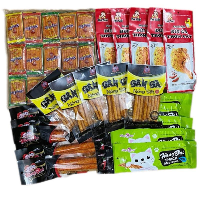  Combo mix 5 Loại Đồ Ăn Vặt Tuổi Thơ Ăn Vặt Cổng Trường Que cay ăn vặt Snack Food tăm 