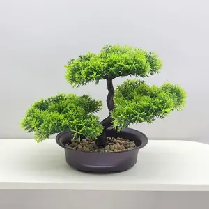 LDG POT93 Tanaman Hias Bunga Bonsai Asoka Artificial Plastik Dekorasi Rumah Tanaman Hias Pot Murah Import