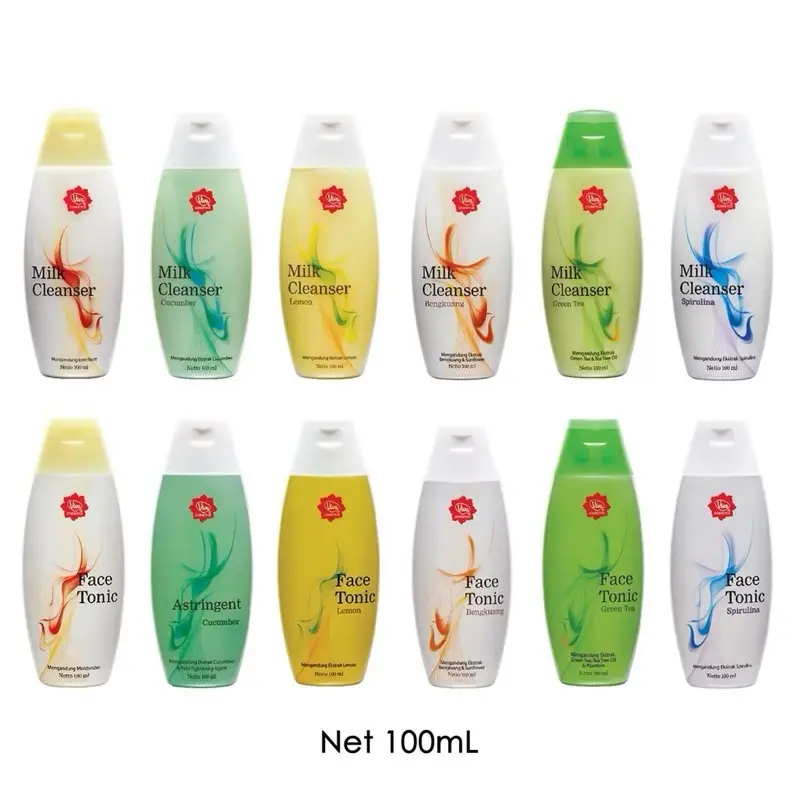 [BPOM] Viva Milk Cleanser 100ml // Face tonic // Air mawar Toner Greentea Lemon Kering