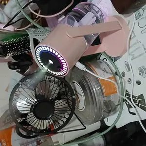 【GOOJODOQ】Mini Air Humidifier Ultrasonic Diffuser Purifier Pelembab Aromatherapy Sinar UV Pembasmi Bakteri