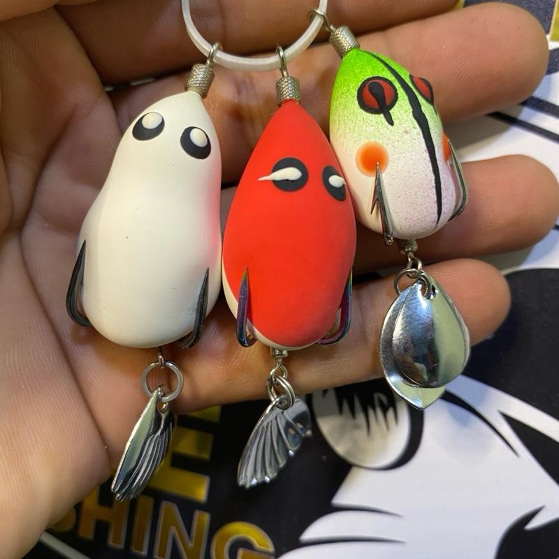 Combo 3 con nhái hơi chỉ 100k lưỡi Titan,Bkk Trắng và lưỡi Bkk Đen, đổ khuôn chì đúc,3 size từ 6g 8g và 10g(câu cá fishing bắt cá