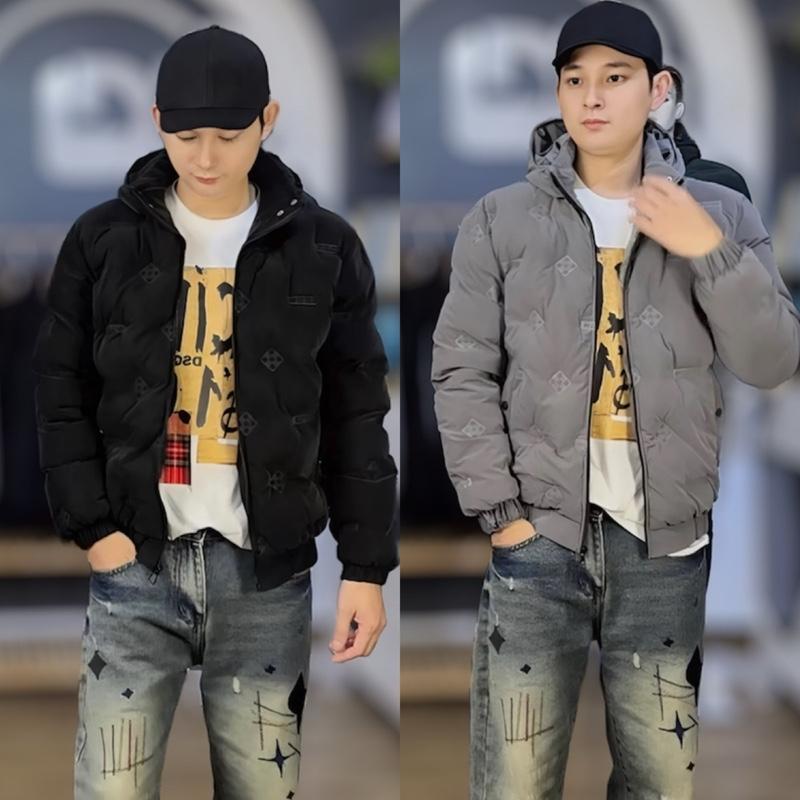 Áo Phao Nhung Tăm ,Hoạ Tiết Ép Nhiệt Cao Tần Mẫu Hot Menswear Nam aokhoac khoac