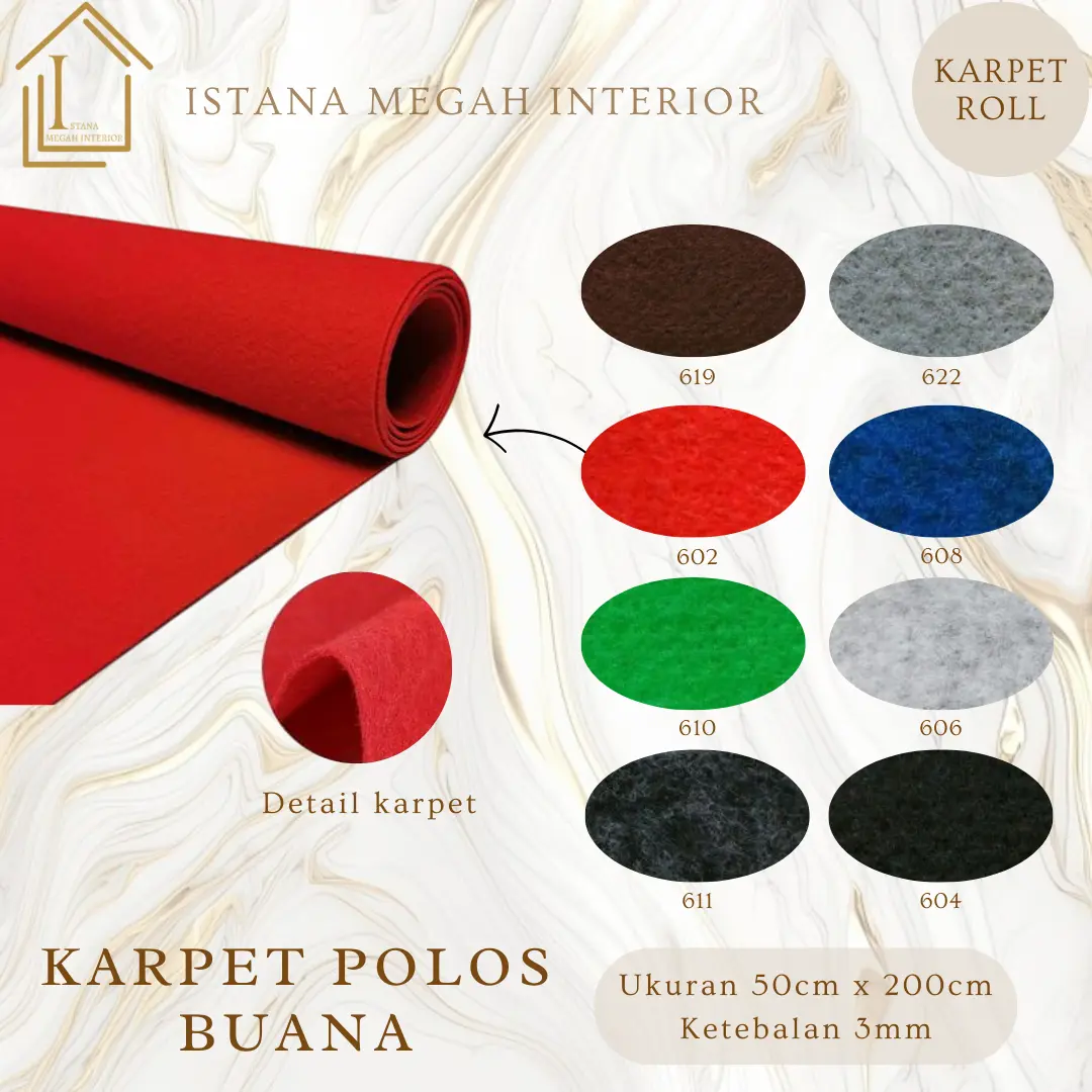 Karpet Panggung Pameran Lesehan Gym Buana