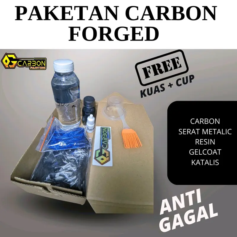 PAKET CARBON FORGED.  bahan untuk carbon forged / paketan carbon forged / karbon forged / carbon kevlar Alat 0