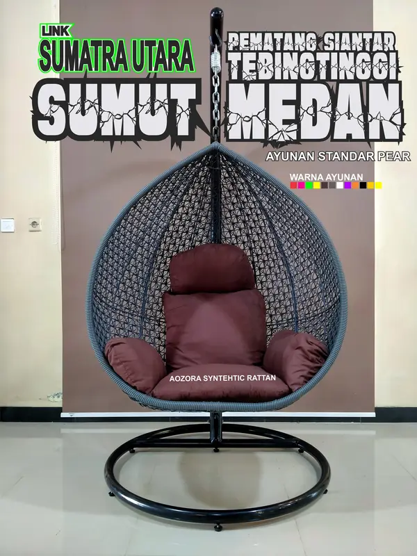 SUMUT MEDAN BINJAI DELISERDANG Ayunan Gantung Rotan Sintetis All TYPE STD and JUMBO 7
