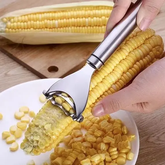 Parutan Jagung /Alat Pengupas Biji Jagung Stainless Steel / Serutan Jagung / Corn Peeler Stainless Steel Food Grade / Pisau Penyerut Jagung Praktis Mudah Digunakan 3