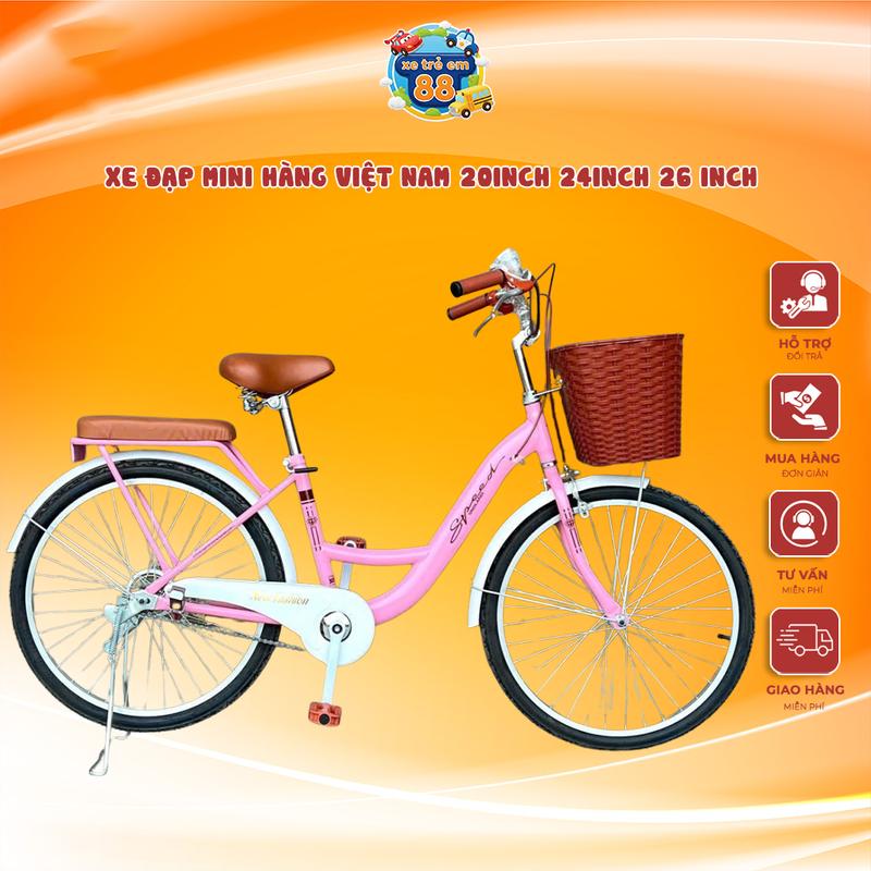 Xe Đạp mini hàng Việt Nam 20inch 24inch 26 inch Gắn Xe Đạp Sport Đạp Xe Đạp Cao Su kiotool mini bike road mini xe dap vina 48 13 limit 001 lotus bike lotus bike