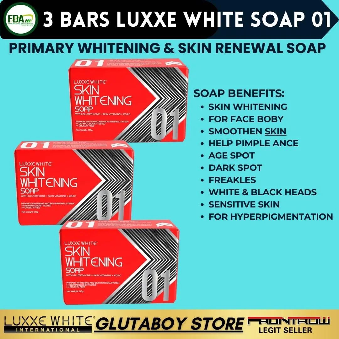 LUXXE WHITE SOAP 01 SKIN WHITENING GLUTATHIONE FRONTROW SOAP PAMPAPUTI PAMPAKINIS 01 BAR Body Wash & LUXXE WHITE SOAP 01 SKIN WHITENING GLUTATHIONE FRONTROW SOAP PAMPAPUTI PAMPAKINIS 01 BAR Body Wash &