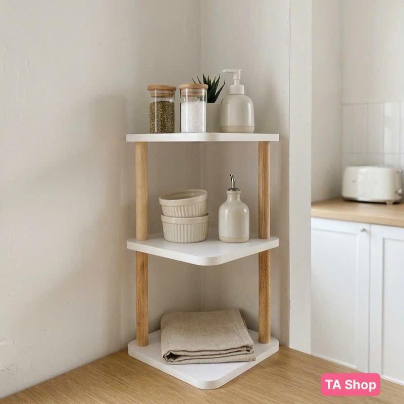 KỆ GÓC 3 TẦNG DECOR – GIẢI PHÁP TỐI ƯU CHO GÓC NHÀ GỌN GÀNG