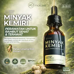 Moicare Minyak Penumbuh Rambut Kemiri 100% – Untuk Rambut Rontok & Tampak Lebih Tebal | BPOM