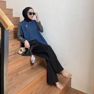 Rompi Wanita Vest Denim Premium Berkualitas