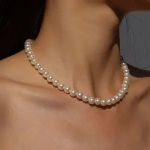 Kalung Mutiara Simple / Kalung Manik Mutiara