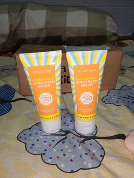 Product Review of [Twin Pack] Azarine Hydramax-C Sunscreen Serum SPF50 PA++++ 40ml Acid Hyaluronic Facial  Berminyak  Wajah  Sunblock from N**a 0