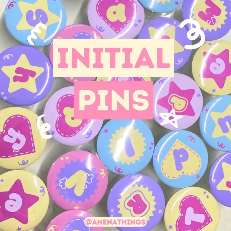 INITIAL PINS ALPHABET by AnenaThings