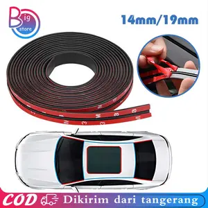 2 Meters Karet List Kaca Mobil 14mm/19mm Karet Kaca Mobil Universal Peredam Suara Anti Debu Air Pelindung Pinggiran Penyegel Jendela