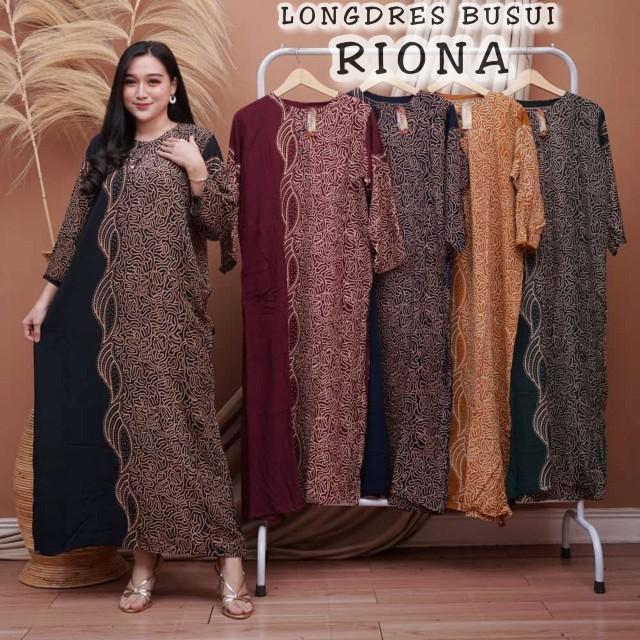 Product Introduction of longdress panjang ibu muda kekinian / daster wanita dewasa kancing dada aneka motif cantik 4