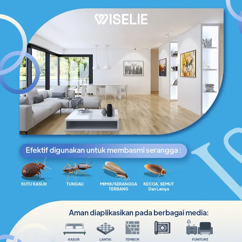 Wiselie Aromatic Spray Cairan pengusir Tungau kasur Dijamin Ampuh 100% Merah Cairan Pengusir 4