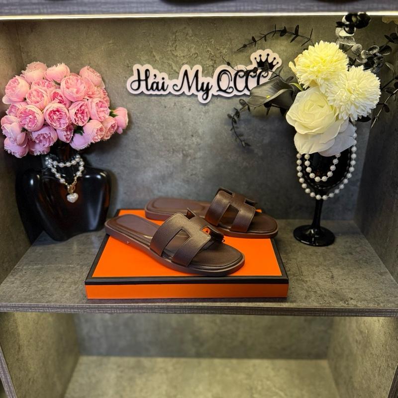 Hải My QCCC: dép H nữ sang chảnh dịu dàng Chocolate Hồng Đen Trắng 20 màu cực xinh Women Dép Lê  giày xích giay dep đính đẹp