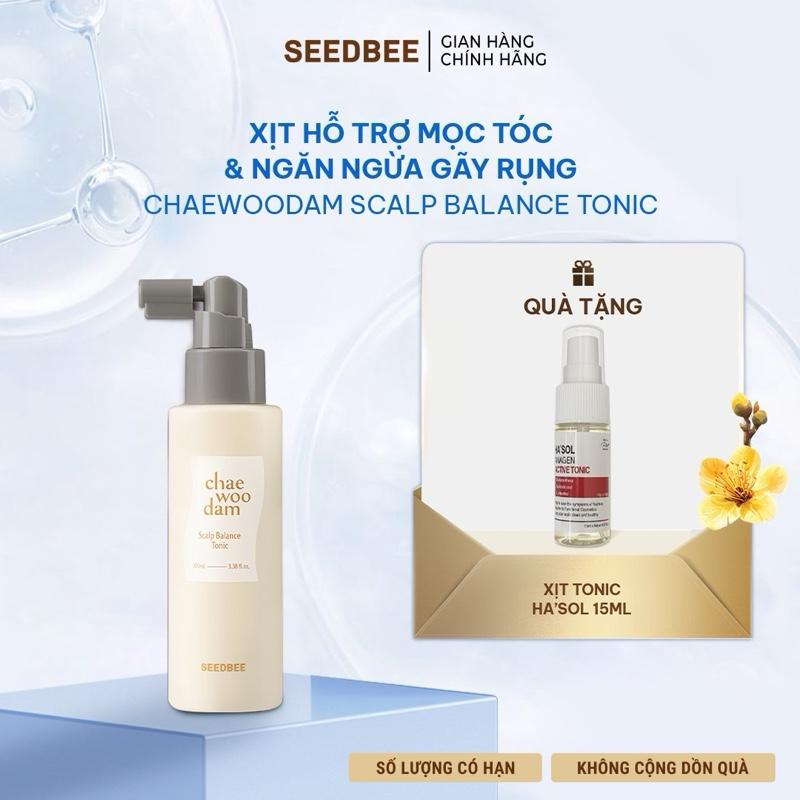   SEEDBEE  Xịt Dưỡng Hỗ Trợ Mọc Tóc Nuôi Dưỡng Da Đầu Và Nang Tóc Cải Thiện Tình Trạng Rụng Tóc SEEDBEE CHAEWOODAM SCALP BALANCE TONIC 100ml 