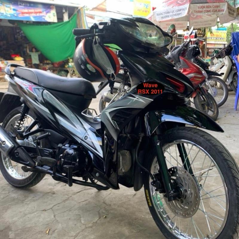  Bộ tem Wave RSX 110 2011 màu đen hàng nhập Thái Lan chất lượng cao dành riêng cho dòng xe này tem in lụa màu sắc cực đẹp và bền,giá bán cực tốt bán lẻ như bán sỉ Nhãn Dán 