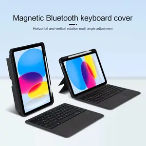 Detachable Smart Magnetic Keyboard trackpad backlit RGB Cover Case for Xiaomi poco pad m1 / redmi pad 2 pro Poco pad X1 / mi pad 6 / 6 pro / mi pad 7 / mi pad 8 / Redmi pad 2 / redmi pad se 11 / Poco pad 12.1 / Redmi pad pro Horizontal vertikal available