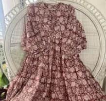Product Review of Indian blockprint cotton Midi Maxi Dress by Wild Poppies from p**i 0