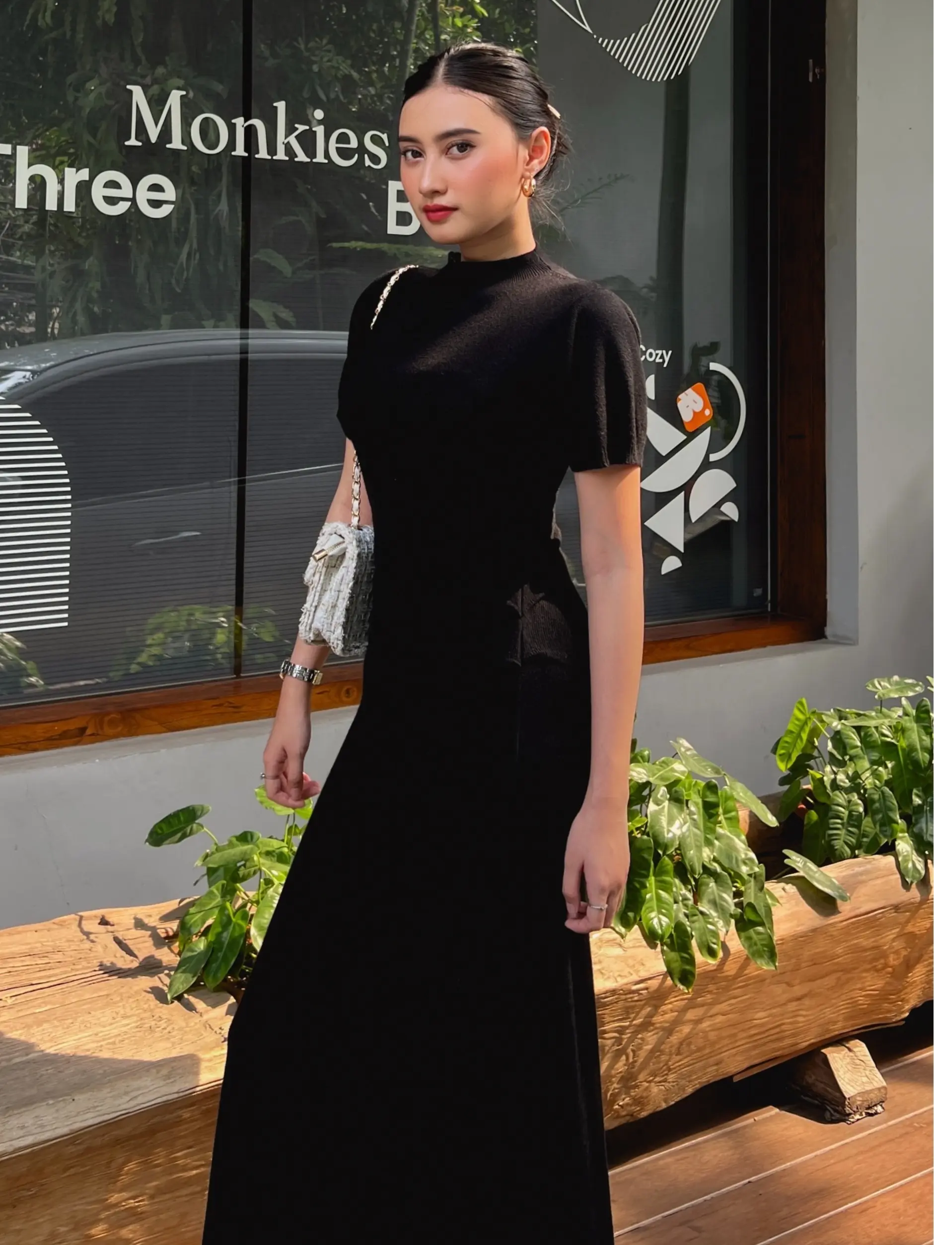 CASSCA - Rolarola Dress | Knit Wanita Simpel Elegan Korea 2025