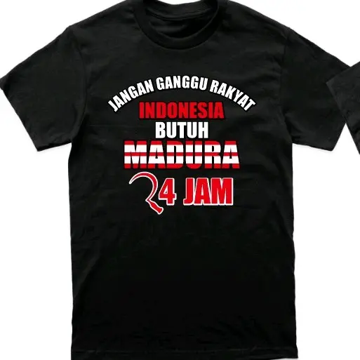 KAOS DUKUNGAN UNTUK WARUNG MADURA 24 JAM