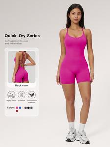 Body de yoga sin espalda transfronterizo, body para danza fitness, realza los glúteos, frunces con micro flare, diseño sin costuras, ideal para entrenamiento y danza