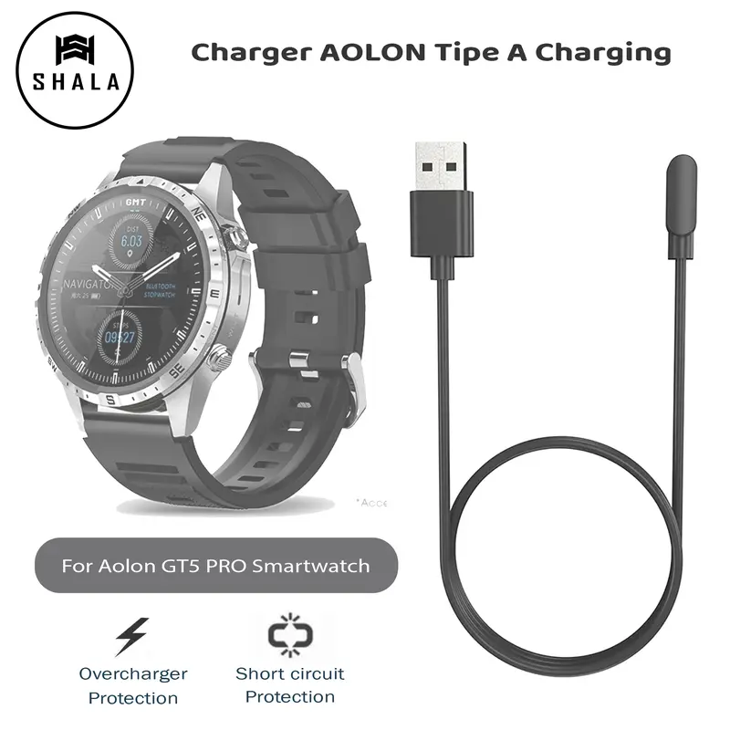 Kabel Charger Aolon GT5 Pro Smartwatch Tipe A Charging Default