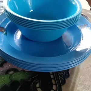 1 set 6pcs mangkok jago + 6pcs Piring jago paling murah