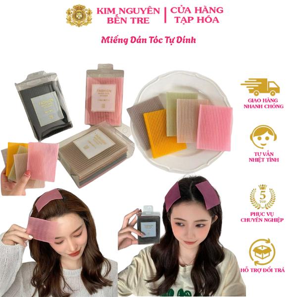 Hộp 10 Miếng Dán Tóc Dán Mái Tự Dính Giúp Cố Định Tóc Nhiều Màu Sắc Đẹp Dành Cho Phụ Nữ